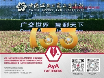 Aya Fasteners Global Fastener Show 2023|Aya Fasteners anokukoka iwe kune 133r...